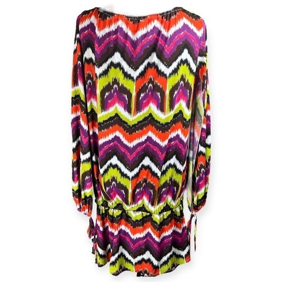 Trina Turk Aztec Pattern Boho Coverup Dress - Picture 2 of 8